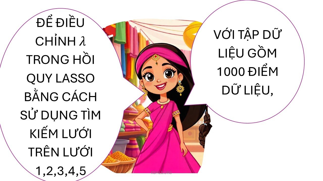 Ví dụ về tinh chỉnh siêu tham số của Lasso bằng tìm kiếm lưới trên tập xác nhận